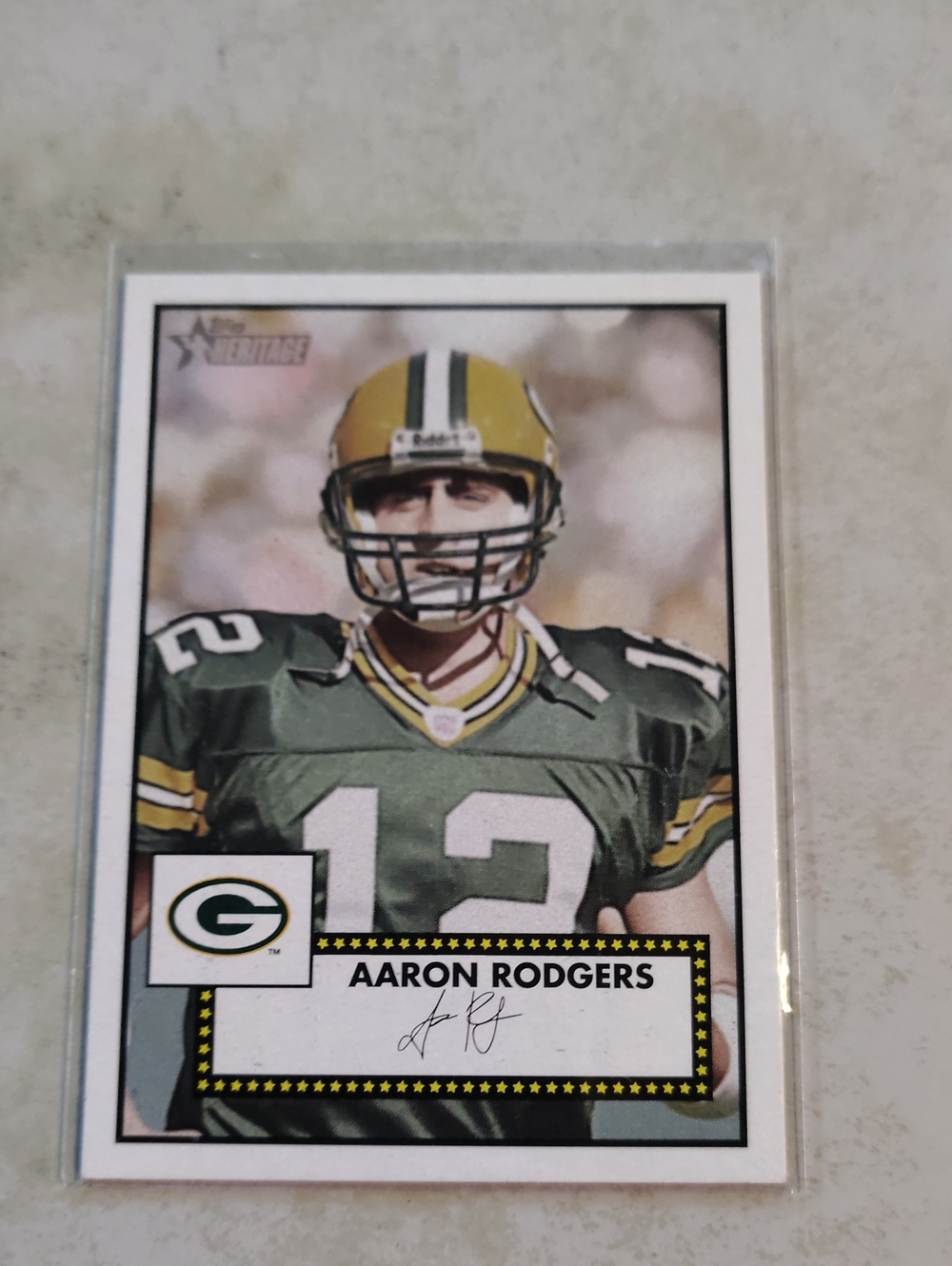 Aaron Rodgers 2006 Topps Heritage #35 Green Bay Packers Football Card